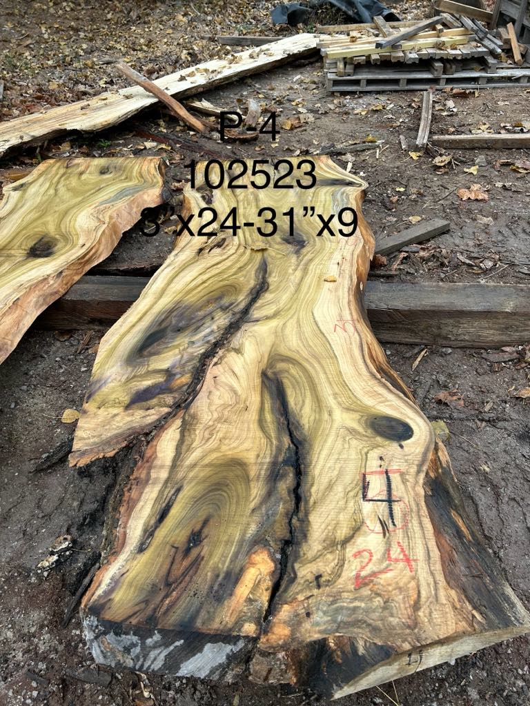 Unique figure poplar slab