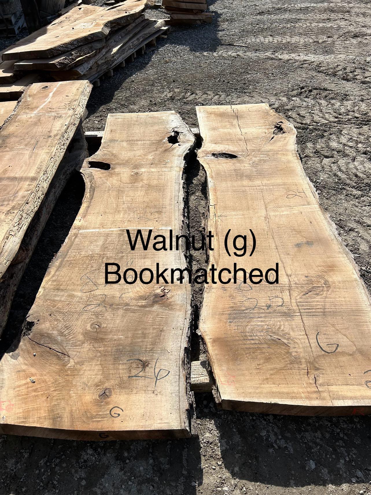 Walnut Bookmatched Set G5/G6